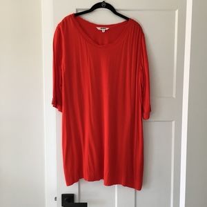 Red Shift Dress
